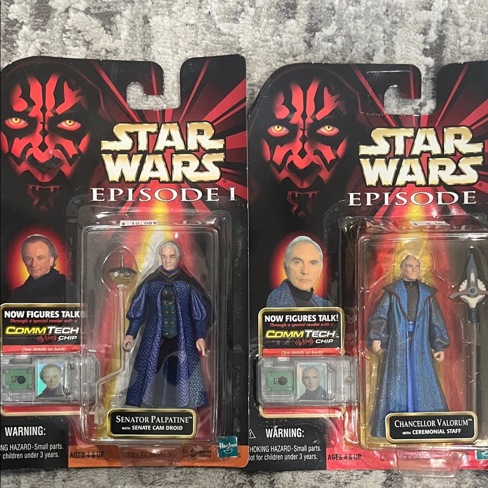 Star Wars Episode I Senator Palpatine and Chancellor Valorum Figures